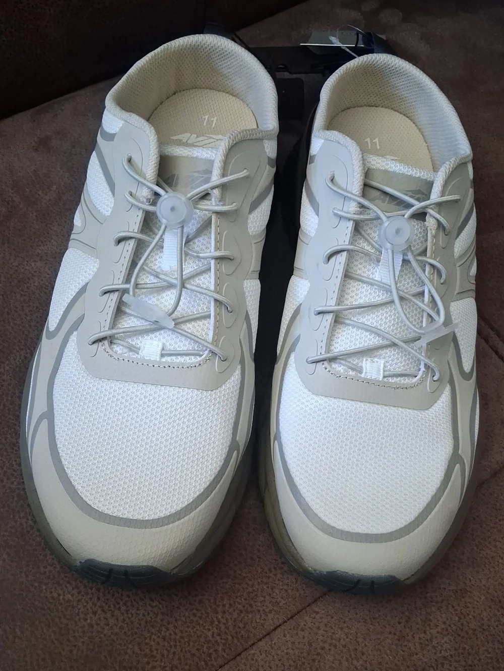 Avia Women's Neutral/Tan Athletic Mesh Backless Sneakers Size 11